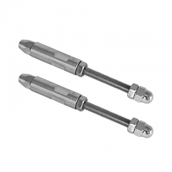 Tendeurs pour câble inox diamètre 4 ou 6 mm - Câble inox 316 L 25/100m