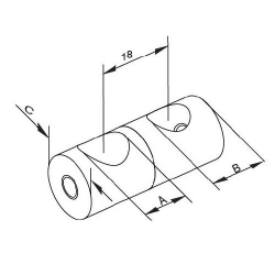Support pour lisses ⌀ 12 mm... 2
