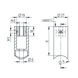Entretoise cylindrique 2