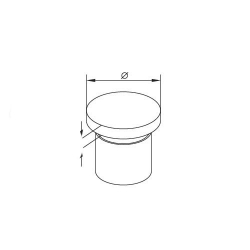 Bouchon rond pour lisse -... 2